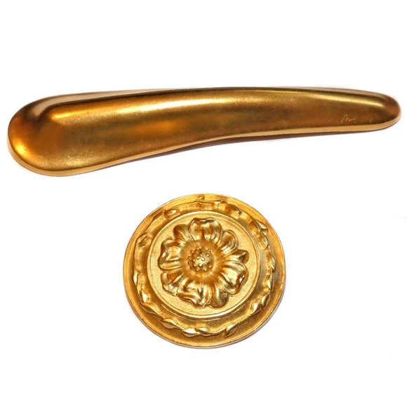 Jewelry - Vintage Brooch Pin Lot Unique Unusual Gold Tone